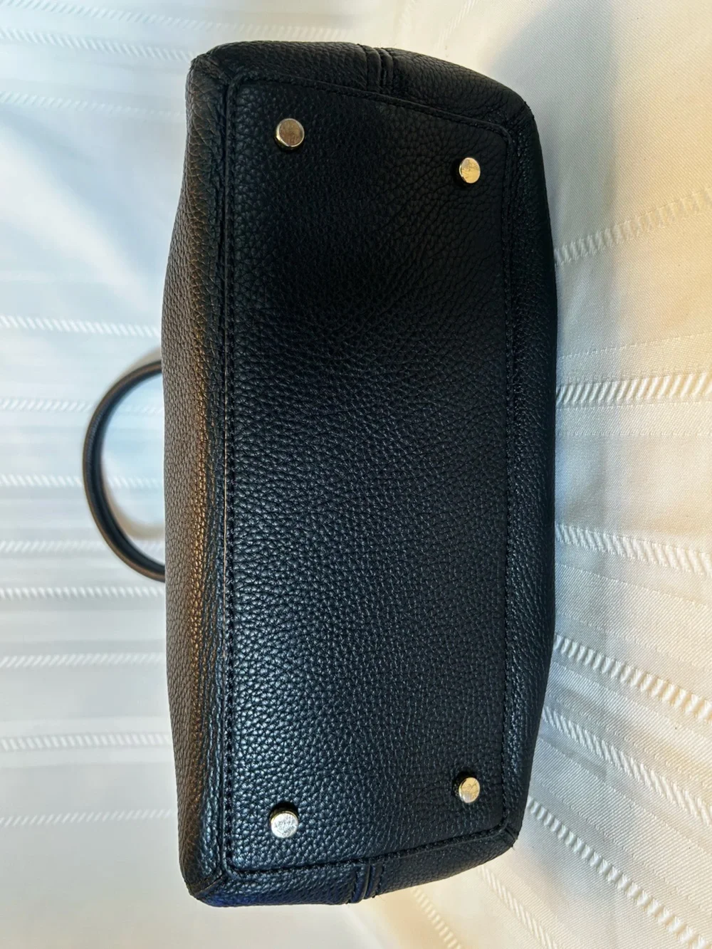Kate Spade New York Jackson Street Lottie Satchel Purse Crossbody Black Leather